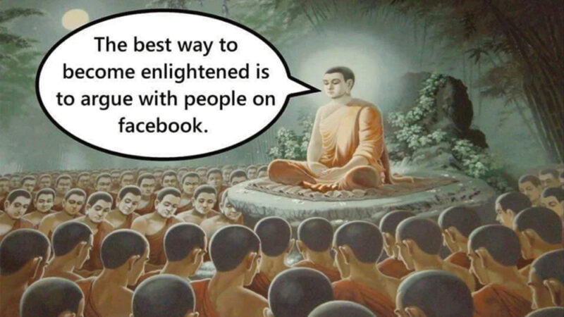 Boeddha over Facebook (?)
