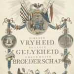 Gedenkplaat voor de stichting van de Bataafse Republiek op 19 januari 1795. Jan Lucas van der Beek en A. Brouwer. Rijksmuseum Amsterdam. (foto: Wikimedia Commons (RP-P-OB-67.572)
