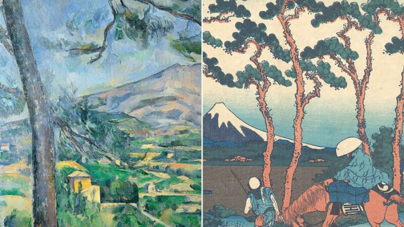 La Montagne Sainte-Victoire - Paul Cézanne; Hodogaya op de Tokaido-weg