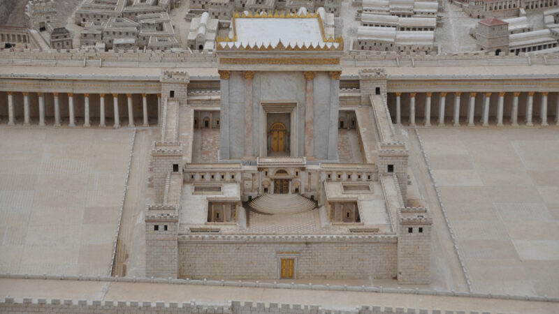 Maquette van de tempel in Jeruzalem (foto: Wikimedia Commons - Ariely)
